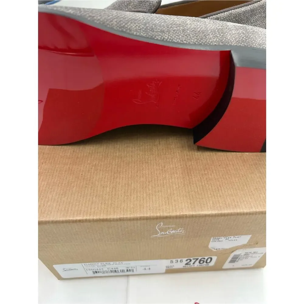 Men's Christian Louboutin Danny flex slip on loafers size 44 made in Italy